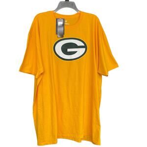 Fanatics Green Bay Packers Logo Shirt 3X Cotton Yellow Football NFL Cheesehead